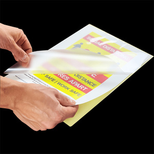 A4 Taille 80mic Film de stratification à chaud auto-adhésif à dos collant en plastique A4 Feuilles de stratification - Product Image 1