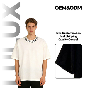 Camisetas 100% Algodón <span class=keywords><strong>Vintage</strong></span> de Manga Corta Unisex Personalizadas con Estampado en Blanco Camiseta Corta Estilo Callejero Americano - Product Image 1