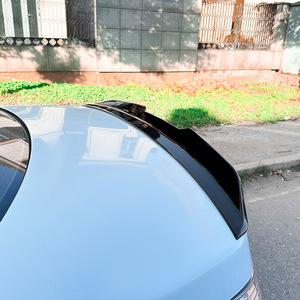 Bmw Rear Spoiler Piano <b>Black</b> Carbon Fiber Texture Ducktail <b>Trunk</b> Wing For E60 2004-2010 Psm Models - Product Image 3