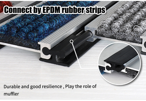 Alfombra Exterior Antideslizante y Antipolvo de Aluminio para Diversos Centros Comerciales y Entradas de Hogar, Alfombras Metálicas con Bisagras de Aluminio - Product Image 3