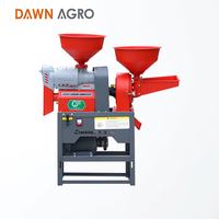 Pabrik Penggiling Padi Listrik DAWN AGRO dengan Mesin & Bantalan untuk Penggunaan Rumah Tangga Kapasitas 150kg/H Sistem Pembuangan Sekam Otomatis
