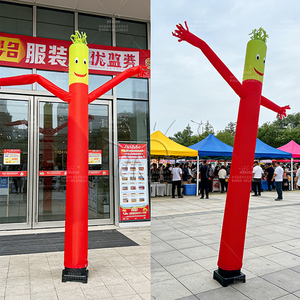 WINSUN Outdoor Advertising Carnival Festival Event Decoration <b>Red</b> Green Waving Hand Sky Dancer Tube Man Inflatable Air Dancer - Product Image 5