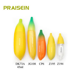 Envase cosmético en forma de plátano de dibujos animados, botella de loción de 45ml, tubo de plástico para lápiz labial, rímel, delineador de ojos - Product Image 1