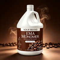 Monomère liquide acrylique saveur café 1 gallon en gros EMA Monomère pour ongles Poudre acrylique Manucure Séchage rapide Non-jaunissement