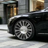 Jantes forgées 20 21 22 pouces 5x112 5x130 noires avec face usinée pour Rolls Royce Ghost Bentley Flying Spur Mercedes AMG