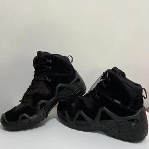 Chaussures de randonnée DFL01 à coupe moyenne en cuir de vachette et daim, bottes tactiques d'entraînement à coupe moyenne, chaussures durables et robustes - Product Image 1