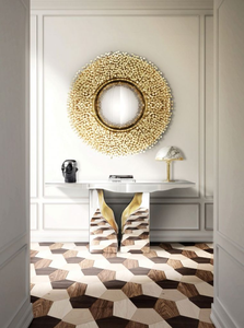 <span class=keywords><strong>Console</strong></span> de luxe <span class=keywords><strong>en</strong></span> <span class=keywords><strong>verre</strong></span> argenté de <span class=keywords><strong>haute</strong></span> qualité, Table de salon, de couloir <span class=keywords><strong>en</strong></span> or brillant, Table d'entrée pour maison, hôtel - Product Image 2