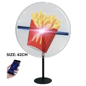 Wi-Fi 3D <span class=keywords><strong>Hologram</strong></span> Fan Led <span class=keywords><strong>Holographic</strong></span> chiếu Góc điều chỉnh quảng cáo LED tường <span class=keywords><strong>Hologram</strong></span> 3D <span class=keywords><strong>Holographic</strong></span> fan với bìa - Product Image 1