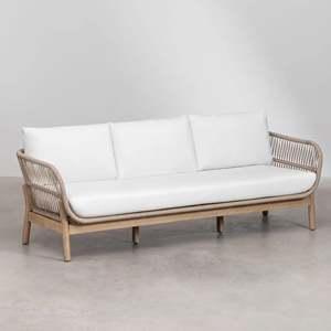 Ensemble de canapés en teck pour jardin moderne, mobilier d'extérieur de luxe pour hôtel, canapé avec coussins, mobilier de salon extérieur, mobilier de patio, ensemble de canapés de jardin - <span class=keywords><strong>Alona</strong></span> - Product Image 2