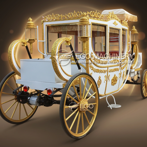 Calèche électrique royale classique populaire sans chevaux pour hôtels de villégiature et mariages – Transport spécial de style vintage - Product Image 1