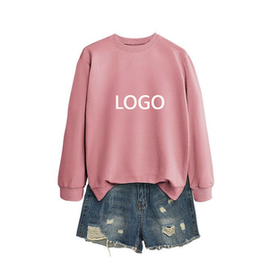 사용자 정의 핫 세일 패션 단색 라운드 넥 풀오버 긴 소매 스웨터 느슨한 남성과 여성 의류 - Product Image 5