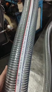Cina fatta di ispessimento tipo flessibile trasparente in PVC filo di acciaio tubo filo di acciaio tubo dell'acqua per alimenti e FlourI D127MM OD143MM - Product Image 6