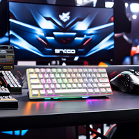 Personnaliser arabe espagnol Gamer Rgb rétro-éclairé 60 pour cent clavier de jeu 61 touches clavier mécanique pour Mac Pc Gamer Teclado