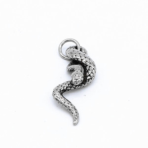 Collar con colgante de serpiente yunnique, acero inoxidable 316, signo del zodiaco animal, joyería unisex, accesorio de moda - Product Image 5
