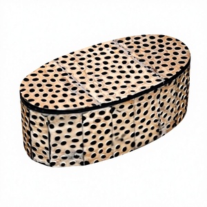 Decorative Horn & Bone Jewelry <b>Storage</b> <b>Box</b> with Christmas Design for Organizing Jewelry Packaging From India - Product Image 1