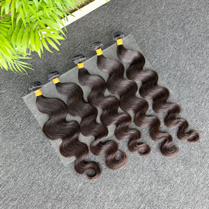 Factory 20 inch Body Wave Remy Human Hair Bundles 100g Natural Black Color Unprocessed <b>Cheap</b> Human Hair Bundles - Product Image 5