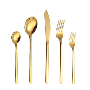 Juego de Cubiertos de Acero Inoxidable 430, Estilo Occidental, Cuchillo, Tenedor y Cuchara, Pulido Espejo, Uso Hotelero, Juego de Cuatro Piezas - Product Image 4