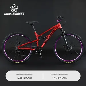 Vélo de Montagne Tout-Terrain 27,5 Pouces à Suspension Intégrale en Alliage d'Aluminium avec Freins à Disque Hydrauliques et Amortisseur – Vente Directe Usine - Product Image 6