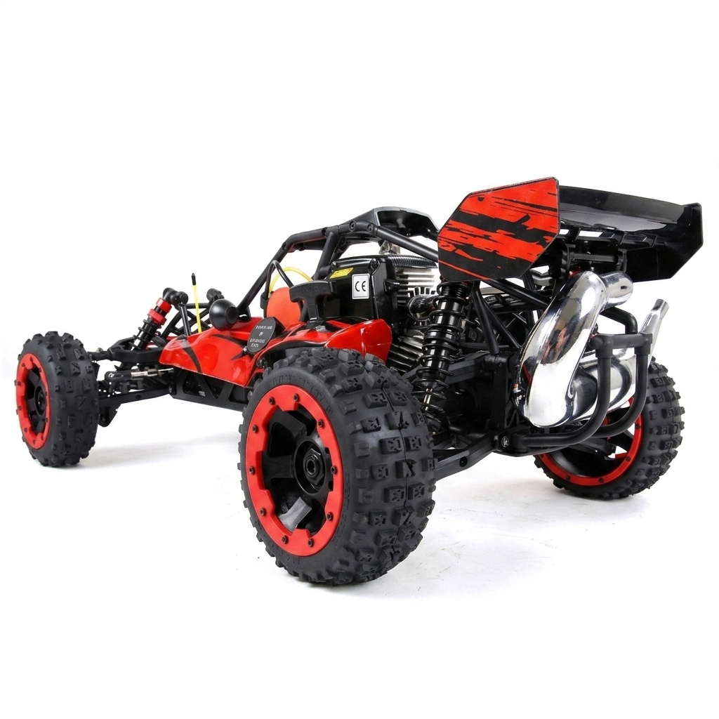 ハイパフォーマンスガソリンエンジン付きRCカーで、スリル満点の冒険と