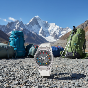 Reloj Deportivo Analógico Serie G GA2100 GM-Sport, Estilo Ejecutivo, Caja de Plástico, Correa de Cuero, Resistente al Agua 50 Bar, Venta al Por Mayor Directa de Fábrica - Product Image 1