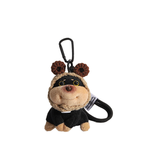 Super doux DIY <span class=keywords><strong>petit</strong></span> porte-clés pendentif PP coton rempli abeille chiot en peluche rempli animal ours poupée - Product Image 2