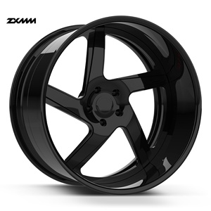 Jantes en alliage d'aluminium forgé concave à fond profond chromées polies personnalisées ZXMM 2/3 pièces 17 18 19 20 21 22 24 pouces - Product Image 1