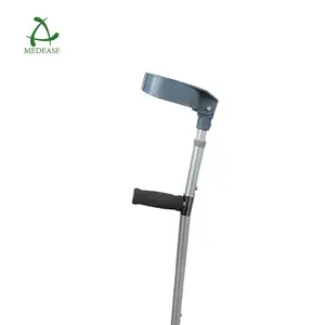 铝制臂拐杖，带防滑橡胶脚和Abs手柄可调铝制肘拐杖