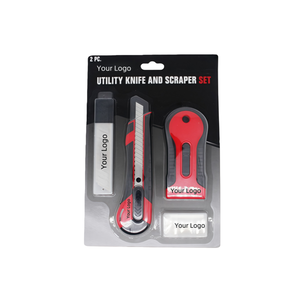 Retail-Ready Utility <b>Knife</b> and <b>Scraper</b> Set Soft-Grip Handles , Designed for Supermarket Tool Aisles and Private Label Program - Product Image 4