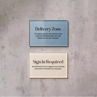 Panneau en acrylique personnalisé pour stand de marché, signalétique pour salon professionnel, plaque d'affichage pour bureau, clinique, hôtel, panneaux d'instructions muraux ou de table