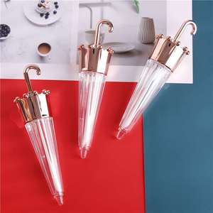 2020 nouveau design: le tube de brillant à lèvres vide mignon en forme de parapluie or rosé - Product Image 4