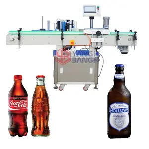 Máquina de etiquetado de botellas redondas de YB-LT100, dispensador de etiquetas adhesivas para latas de cerveza y vino