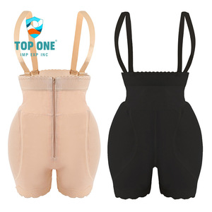 TopOne personalizado de talla grande para mujer, bragas acolchadas sin costuras con Control de barriga, mono completo, ropa moldeadora - Product Image 3