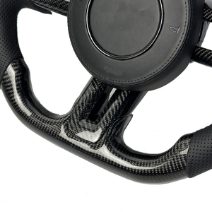 Volant sport en cuir perforé en fibre de carbone noir en forme de D, vente directe d'usine, adapté aux Ford <span class=keywords><strong>Mustang</strong></span> <span class=keywords><strong>GT</strong></span> 2011-<span class=keywords><strong>2014</strong></span> - Product Image 5