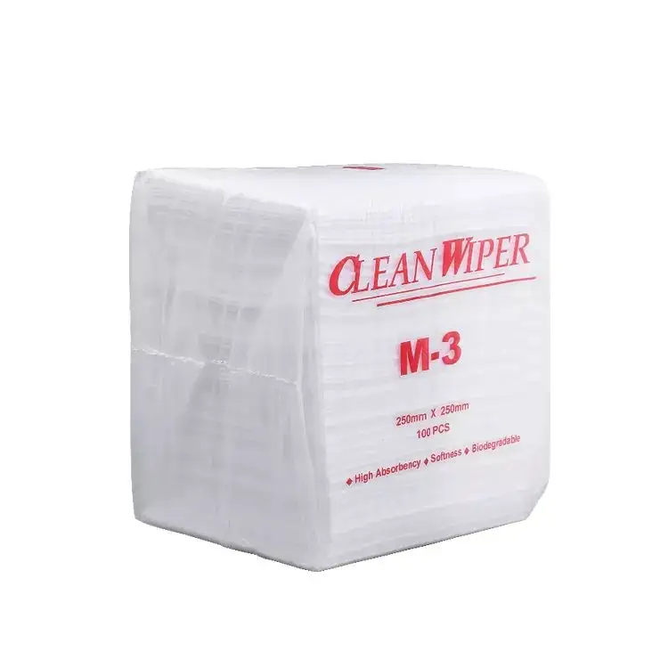 Industrial Double Re-Crepe Paper Towel Drc Wipe Cleaning Wipes Nonwoven Fabric Wiping Dust-Free Wiper