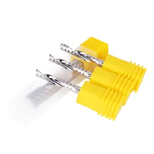 Dourbuy mata router CNC 1 flute Spiral Milling Cutter Bit CNC Mill untuk PVC akrilik