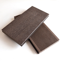 Waterproof Modern 3D Embossed Wood Grain Brushed Click Interlocking WPC Decking for Outdoor Use
