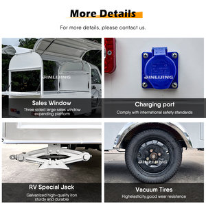 JINLIJING Customized Street Ice <b>Car</b> Tricycle Ape Food Cart Mobile Beer Bar Truck with Full Kitchen - Product Image 3