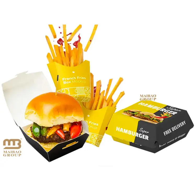 Sacchetto di imballaggio Fast Food scatola di pollo fritto coreano scatola di imballaggio Popcorn pollo togliere la scatola di patatine, scatola di imballaggio di carta Fast Food