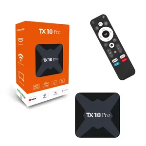 8K TX 10 Pro Tv Box TX 9 Pro Android 13 ATV Allwinner H616 con control remoto por voz BT 8G 128G