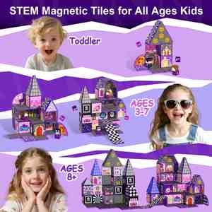 Blocs de construction magnétiques 3D en plastique, jouets de puzzle DIY pour garçons et filles, assemblage éducatif, cadeaux pour enfants - Product Image 4