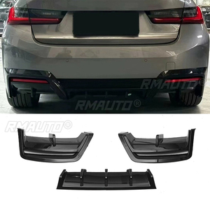 Diffuseur de pare-chocs arrière, séparateurs latéraux arrière, lèvre de spoiler pour BMW I3 2022 2023, noir brillant, kits de carrosserie, tuning - Product Image 1