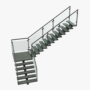 <span class=keywords><strong>Escalera</strong></span> de <span class=keywords><strong>acceso</strong></span> recto externo Prima duradera en acero galvanizado con escalones perforados - Product Image 3