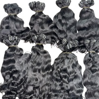 Extensions de cheveux humains vierges Remy, double trame, cheveux indiens, teintables toutes couleurs, qualité supérieure, vente en gros, sans permanente