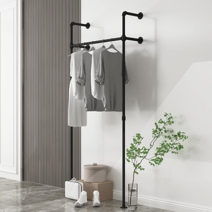Boutique Porte-vêtements et bijoux mural robuste <span class=keywords><strong>Barre</strong></span> de vêtements suspendue à <span class=keywords><strong>d</strong></span>émontage peu encombrante pour <span class=keywords><strong>cuisine</strong></span> salle de bain - Product Image 1