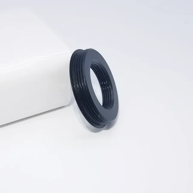 D Mount to C Mount Camera Lens Adapter for 8mm Lenses on 16mm Bolex Film Cameras Aluminium Alloy CNC Machined Black