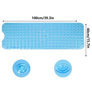 Alfombrilla Antibacteriana para Ducha y Bañera con Orificios de Drenaje y Ventosas Fuertes, Lavable a Máquina - Product Image 2