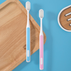 Morbid Toothbrush Set <b>Soft</b> Bristle High Density Couple Manual Toothbrush Blue Pink Purple Green - Product Image 3