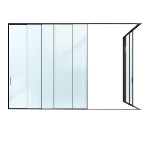 Porte <span class=keywords><strong>coulissante</strong></span> en verre trempé sur mesure - Étanche et antirouille pour balcon/terrasse - Product Image 1