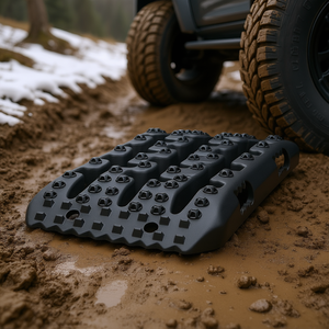 2 Tablas de Tracción Cortas Negras con Bolsa de Almacenamiento de PP para Barro, Nieve, Arena, Escaleras y Rampas Modelo D0100H53EP6 - Product Image 2