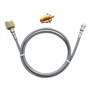 Cylindre d'eau de <span class=keywords><strong>Soda</strong></span> rose de 1.5m SodaMaker <span class=keywords><strong>Stream</strong></span> <span class=keywords><strong>DUO</strong></span> déconnexion rapide au réservoir de Co2 externe adaptateur et Kit de tuyau avec connecteur QD - Product Image 3